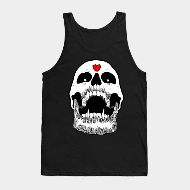 Vampiric Skull Tank Top by FUN ART